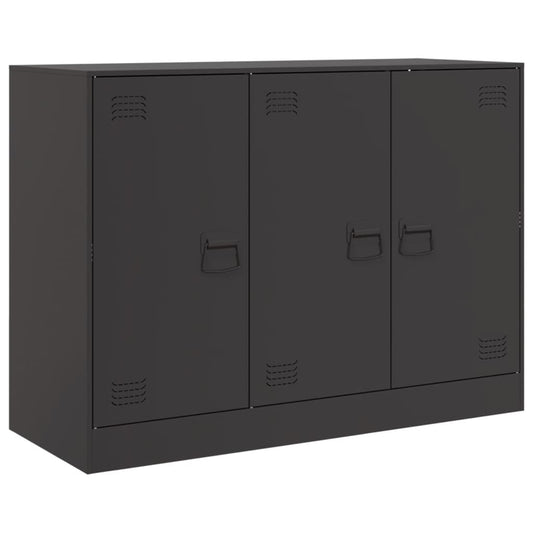 vidaXL Ντουλάπι Μαύρο 99x39x73 εκ. από Ατσάλι