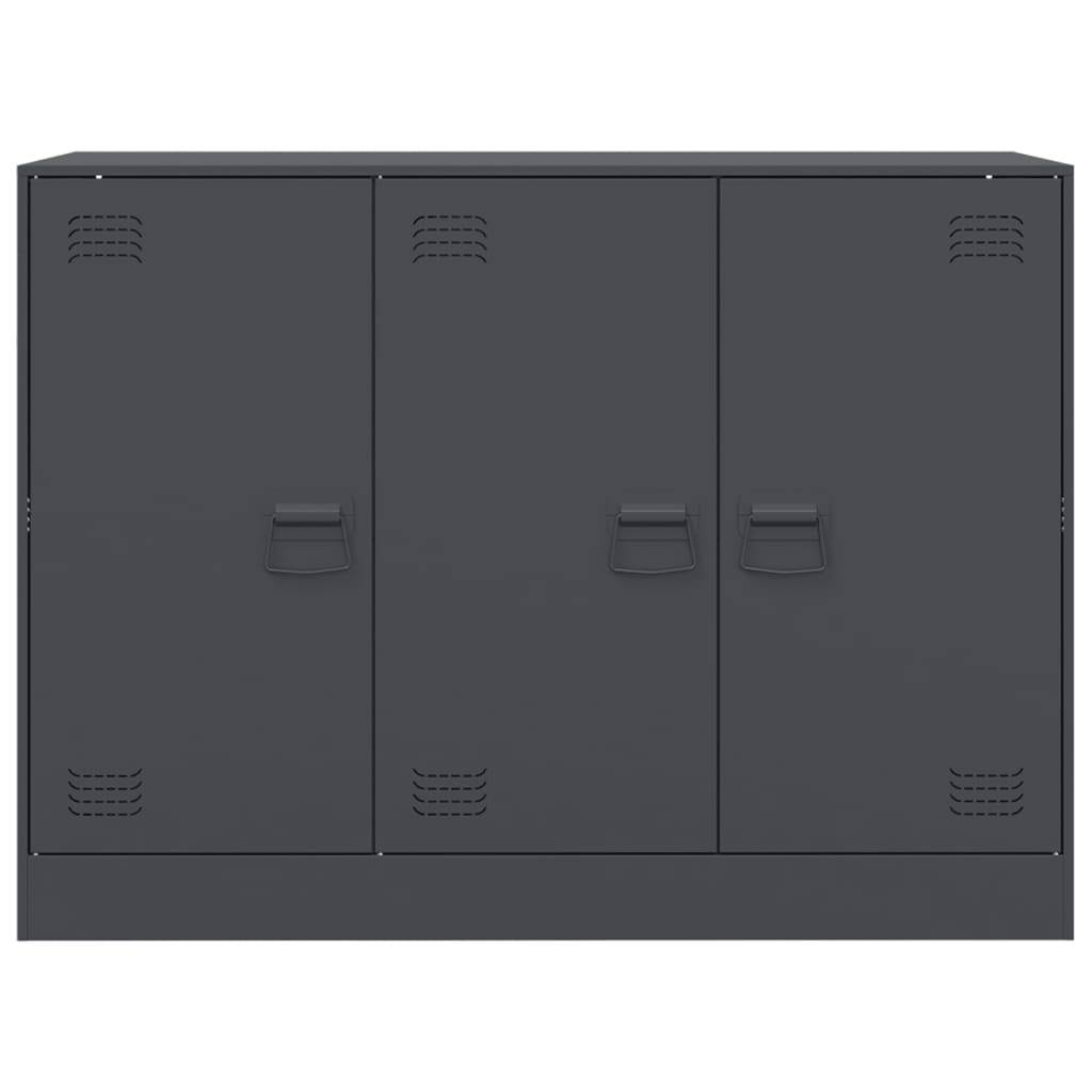 vidaXL Μπουφές Ανθρακί 99x39x73 εκ. από Ατσάλι