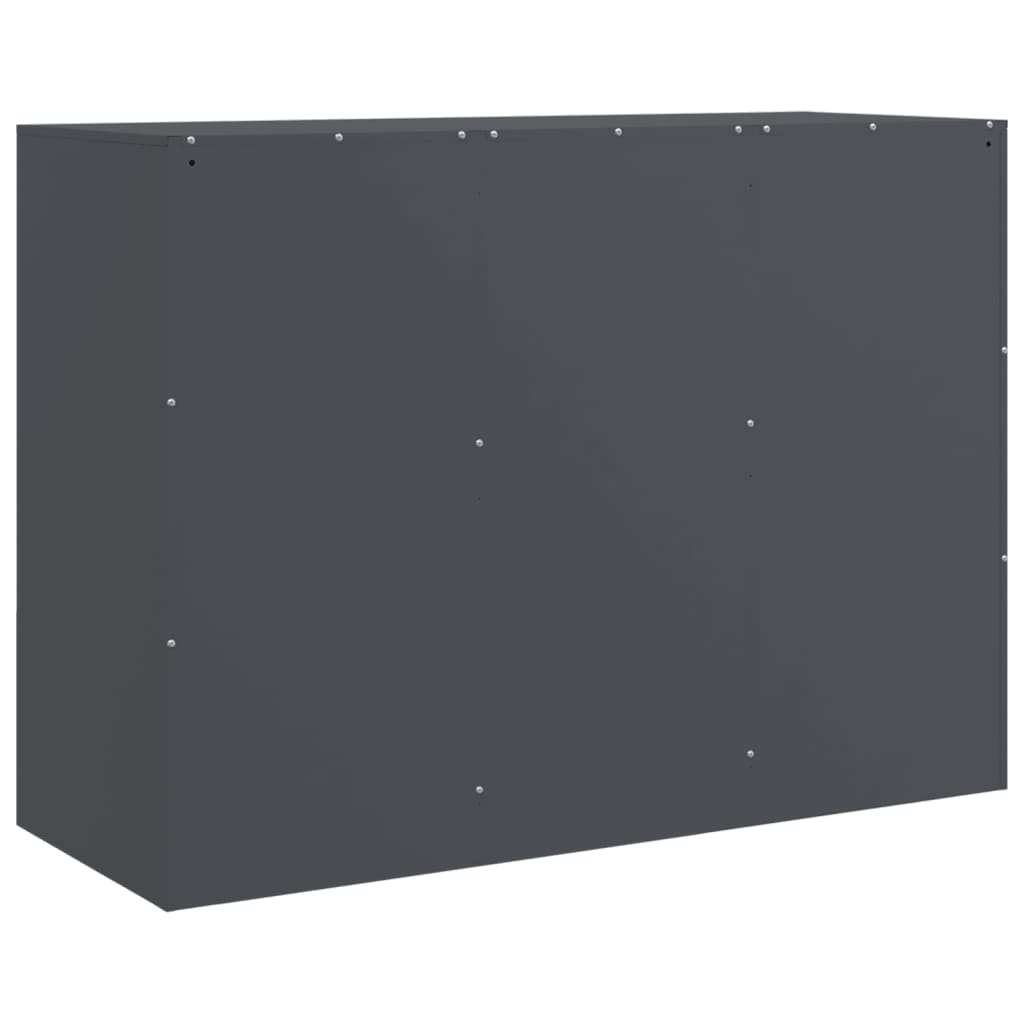 vidaXL Μπουφές Ανθρακί 99x39x73 εκ. από Ατσάλι