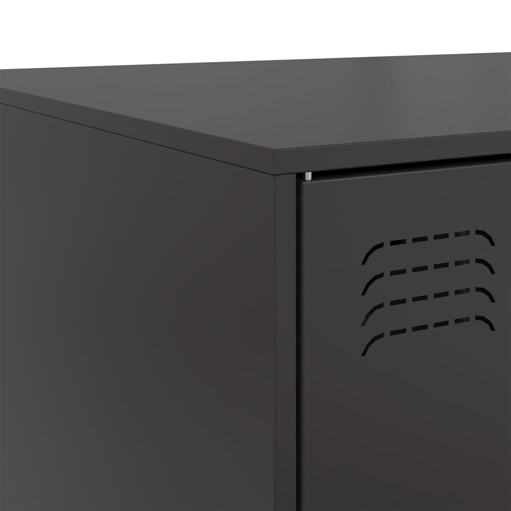 vidaXL Τραπεζάκι Σαλονιού Μαύρο 67x50x44 εκ. από Ατσάλι