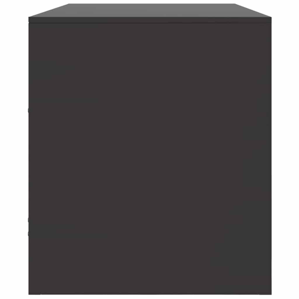 vidaXL Έπιπλο Τηλεόρασης Μαύρο 99x39x44 εκ. από Ατσάλι