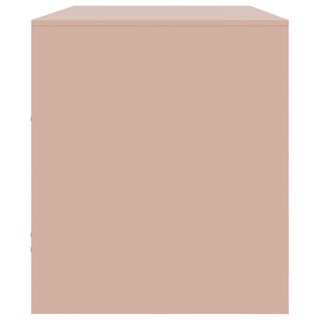 vidaXL Έπιπλο Τηλεόρασης Ροζ 99x39x44 εκ. από Ατσάλι