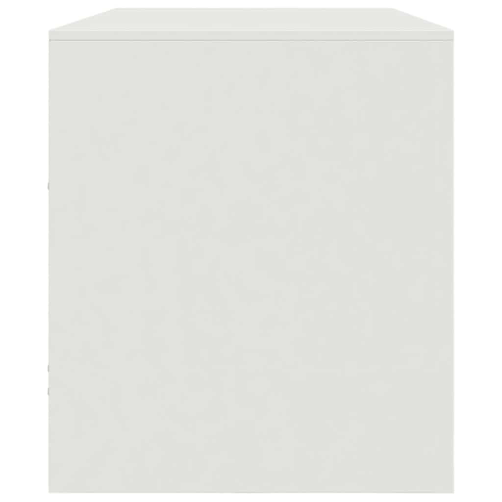 vidaXL Έπιπλο Τηλεόρασης Λευκό 99x39x44 εκ. από Ατσάλι