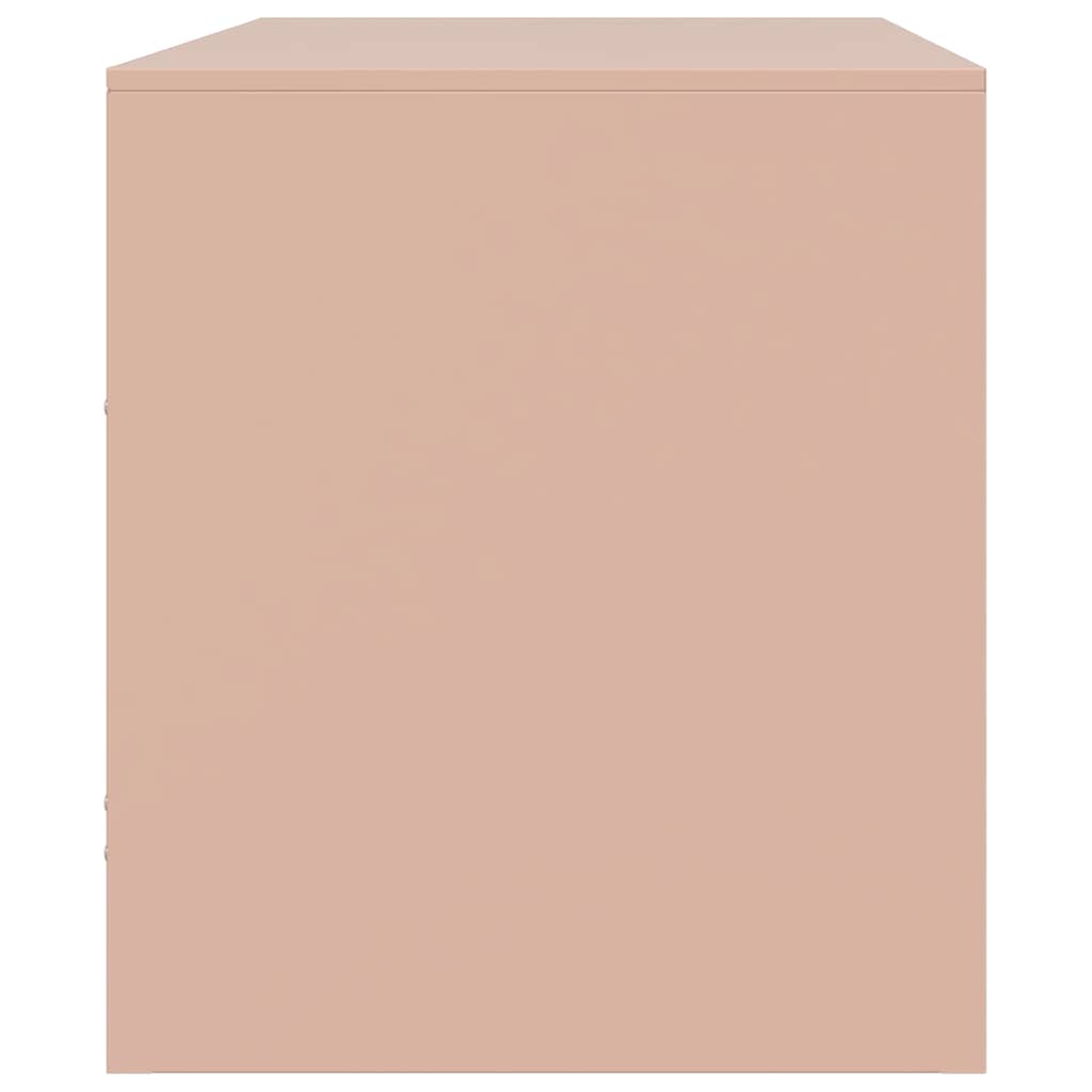 vidaXL Έπιπλα Τηλεόρασης 2 τεμ. Ροζ 67 x 39 x 44 εκ. από Χάλυβα