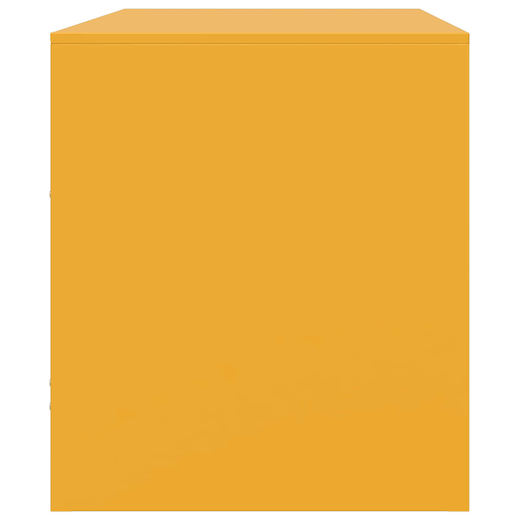 vidaXL Έπιπλο Τηλεόρασης Μουσταρδί Κίτρινο 67x39x44 εκ. από Ατσάλι