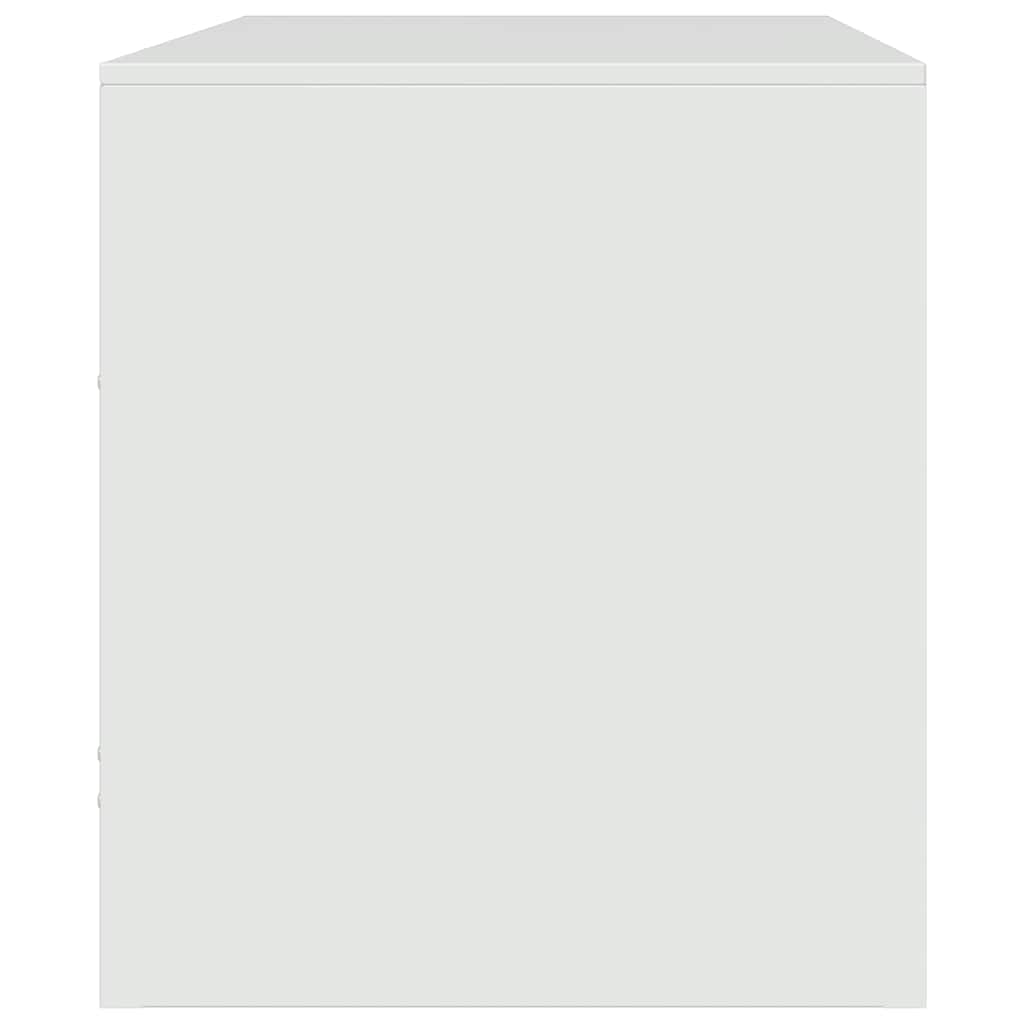 vidaXL Έπιπλο Τηλεόρασης Λευκό 67x39x44 εκ. από Χάλυβα