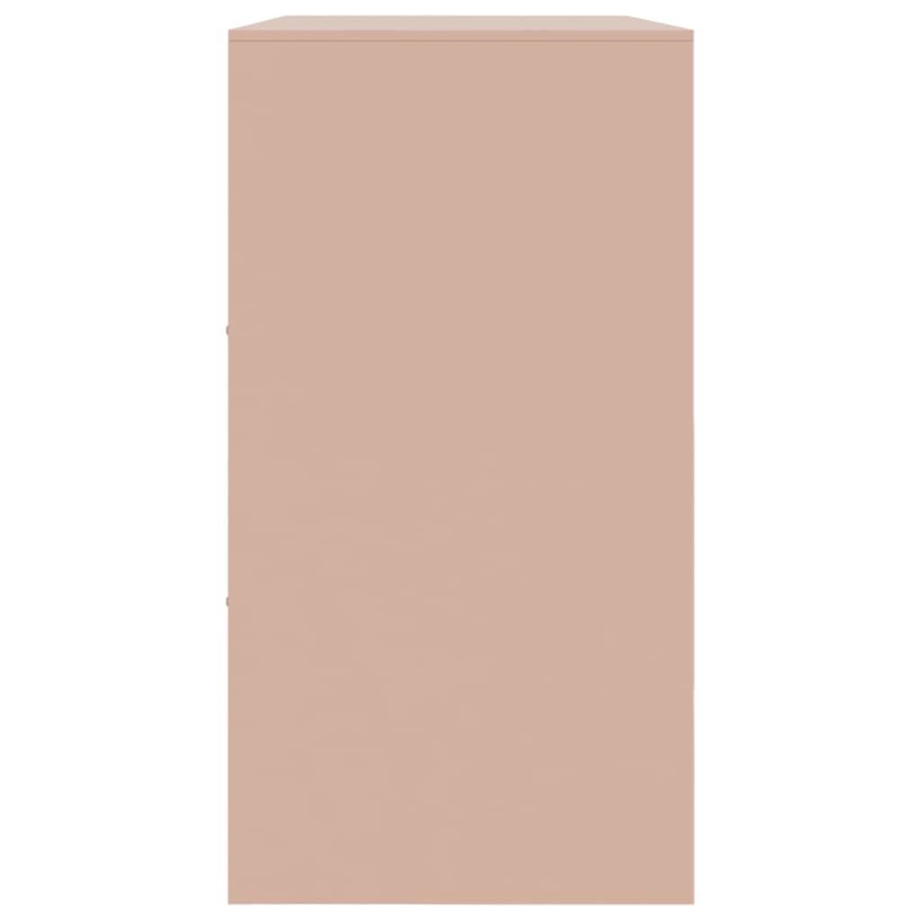 vidaXL Ντουλάπι Ροζ 99x39x73 εκ. από Ατσάλι