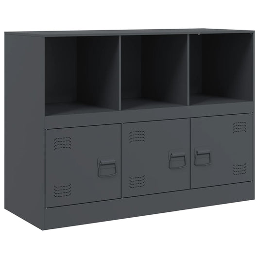 vidaXL Μπουφές Ανθρακί 99x39x73 εκ. από Ατσάλι