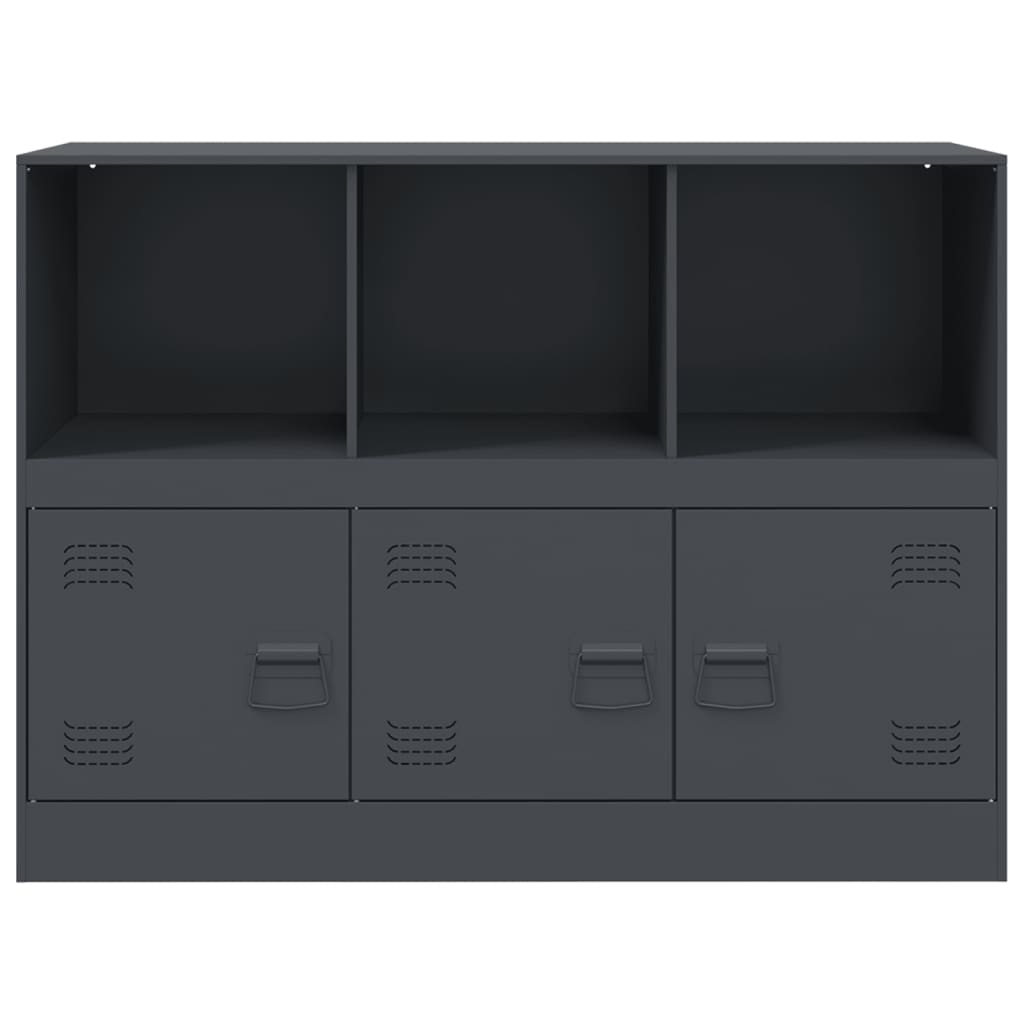 vidaXL Μπουφές Ανθρακί 99x39x73 εκ. από Ατσάλι