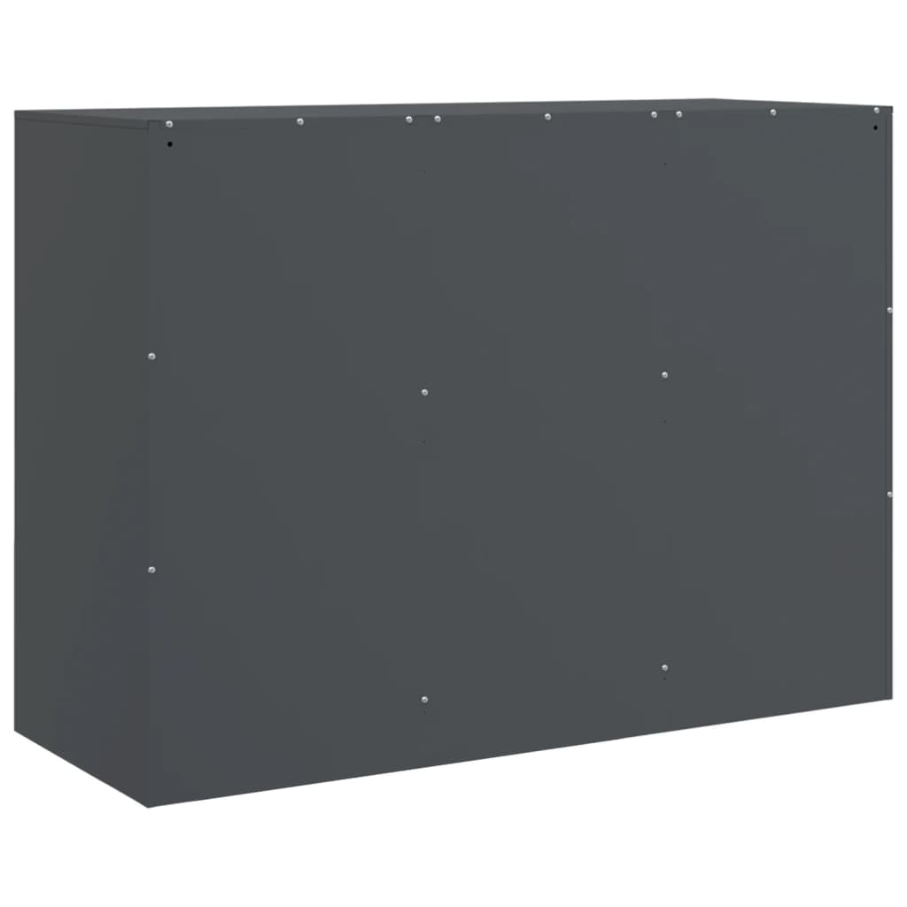 vidaXL Μπουφές Ανθρακί 99x39x73 εκ. από Ατσάλι