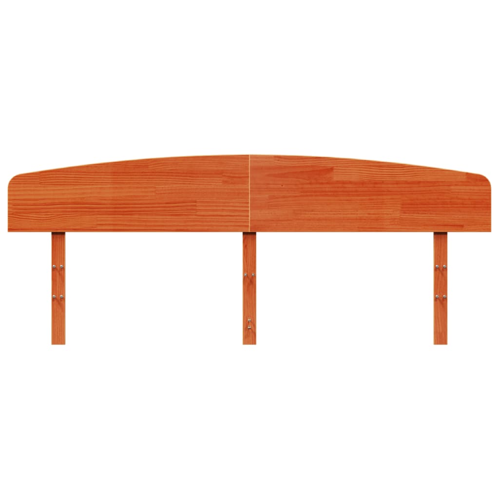 vidaXL Κεφαλάρι Καφέ Κεριού 200 εκ. από Μασίφ Ξύλο Πεύκου