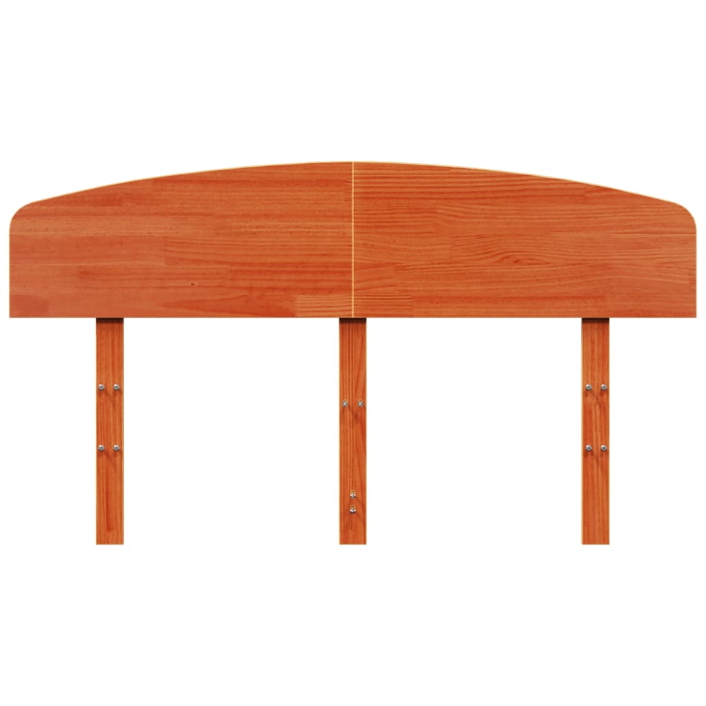 vidaXL Κεφαλάρι Καφέ Κεριού 150 εκ. από Μασίφ Ξύλο Πεύκου