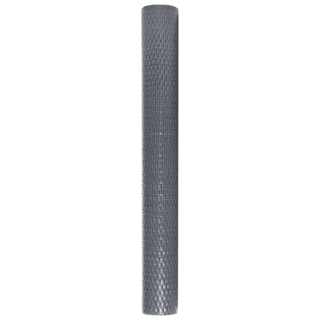 vidaXL Διαχωριστικό Βεράντας Ανθρακί 1000 x 80 εκ. από Συνθετικό Ρατάν