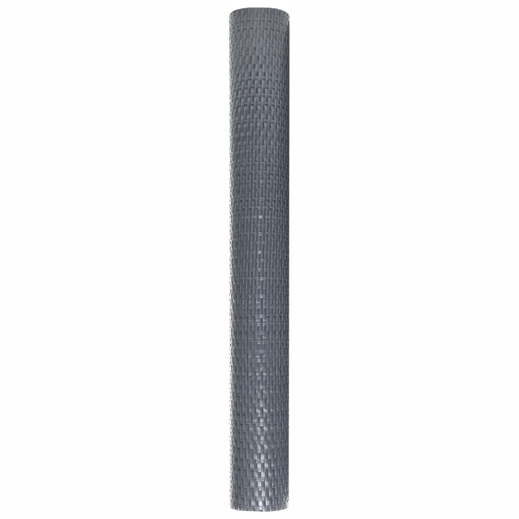 vidaXL Διαχωριστικό Βεράντας Ανθρακί 1000 x 90 εκ. από Συνθετικό Ρατάν