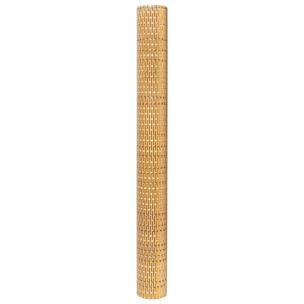 vidaXL Διαχωριστικό Βεράντας Ανοιχτό Καφέ 300x100 εκ. Συνθετικό Ρατάν