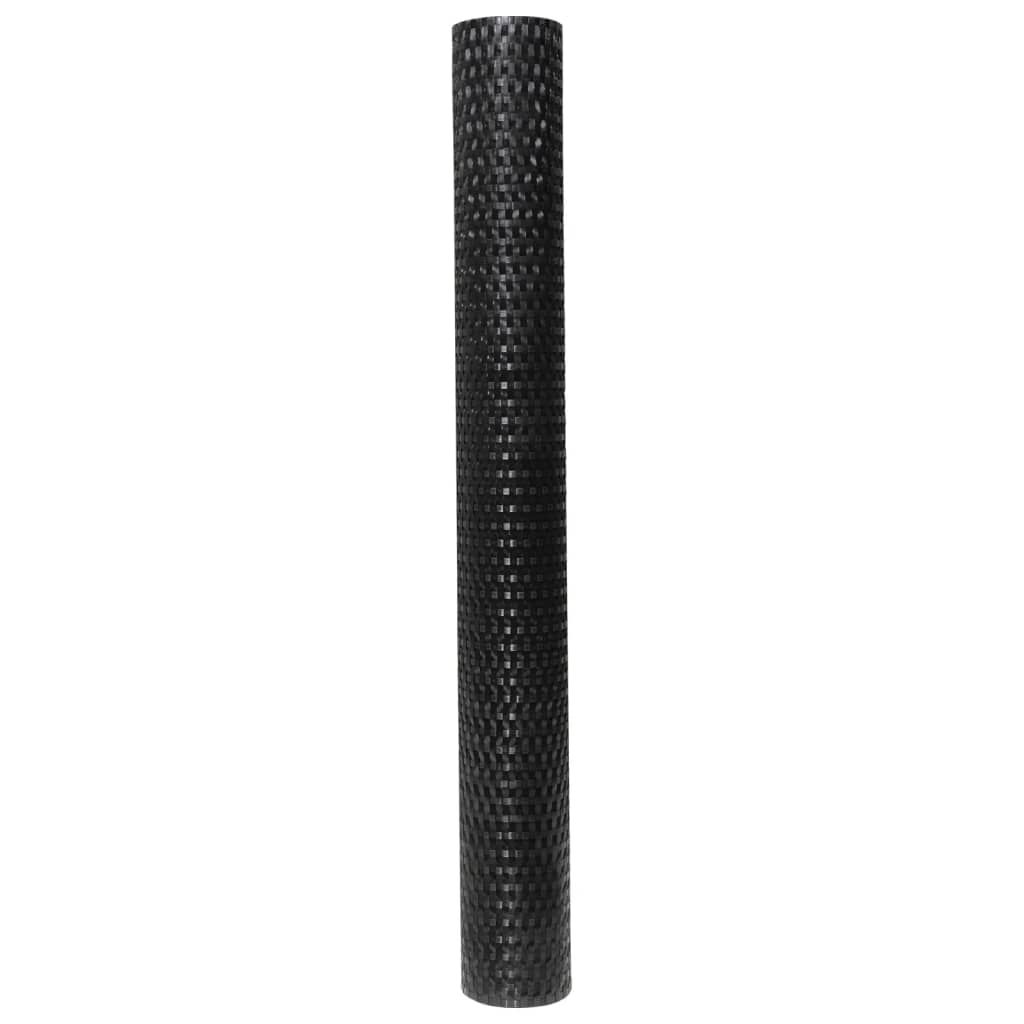 vidaXL Διαχωριστικό Βεράντας Μαύρο 500 x 90 εκ. από Συνθετικό Ρατάν