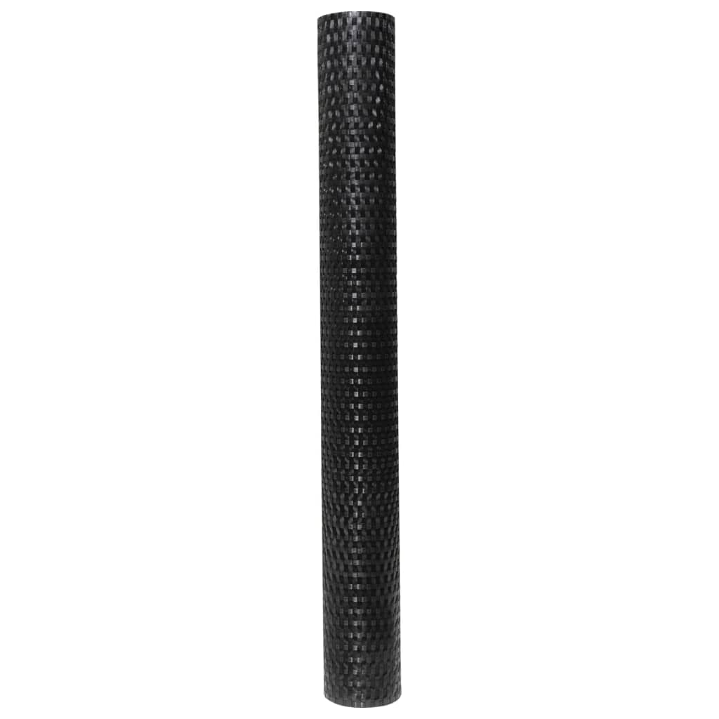 vidaXL Διαχωριστικό Βεράντας Μαύρο 600 x 80 εκ. από Συνθετικό Ρατάν