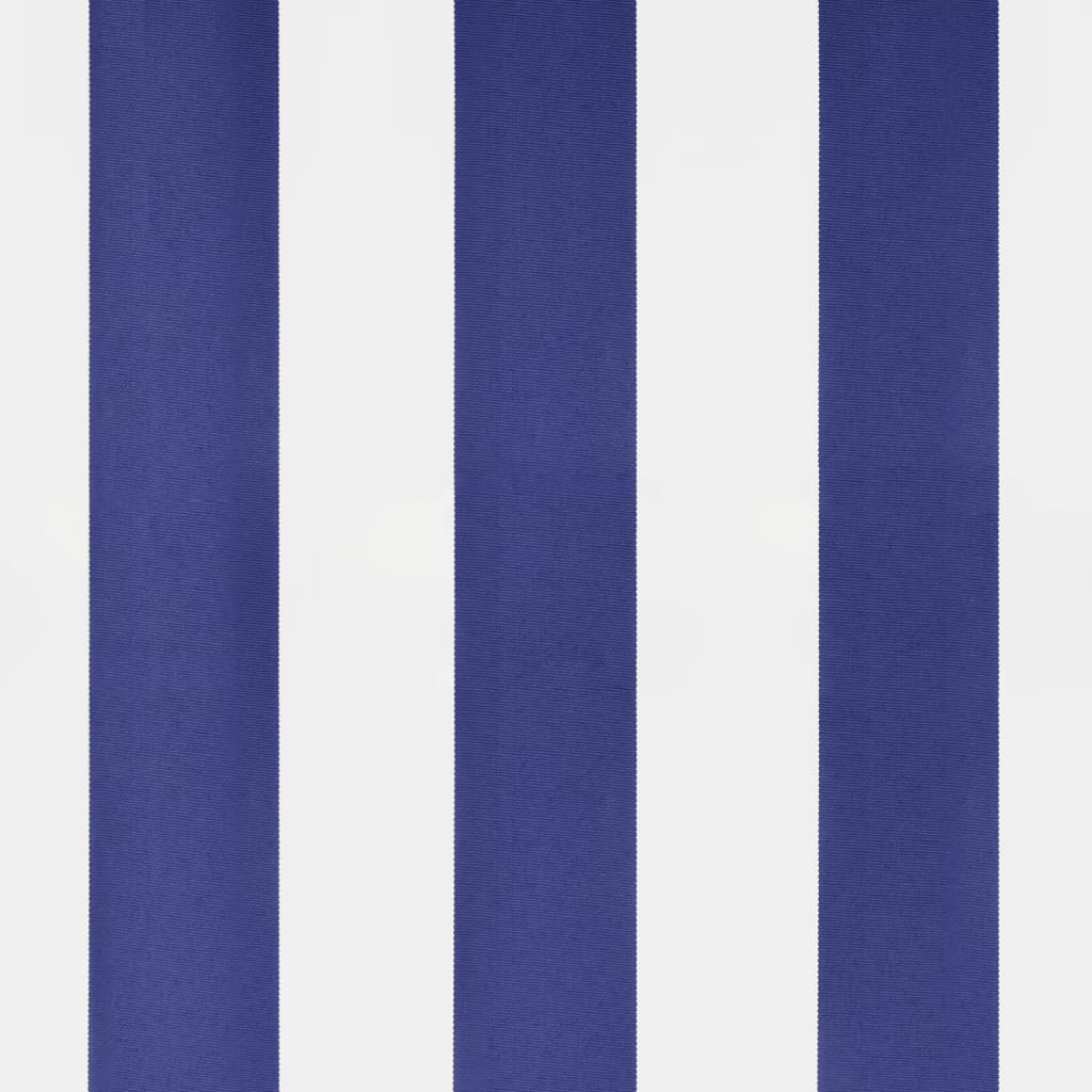 vidaXL Τέντα Μεταφερ. με Βραχίονες Μπλε/Λευκή 500x300 εκ Ύφασμα/Ατσάλι