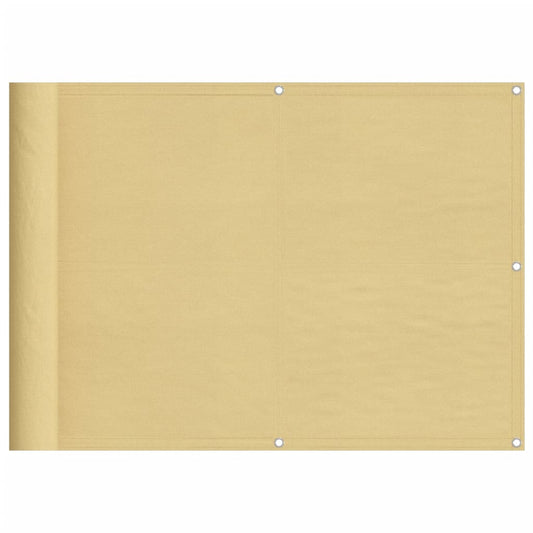 vidaXL Διαχωριστικό Βεράντας Άμμου 75x300εκ 100% Πολ. Ύφασμα Oxford