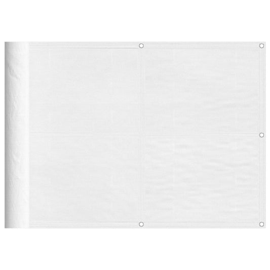 vidaXL Διαχωριστικό Βεράντας Λευκό 75x700εκ 100% Πολ. Ύφασμα Oxford