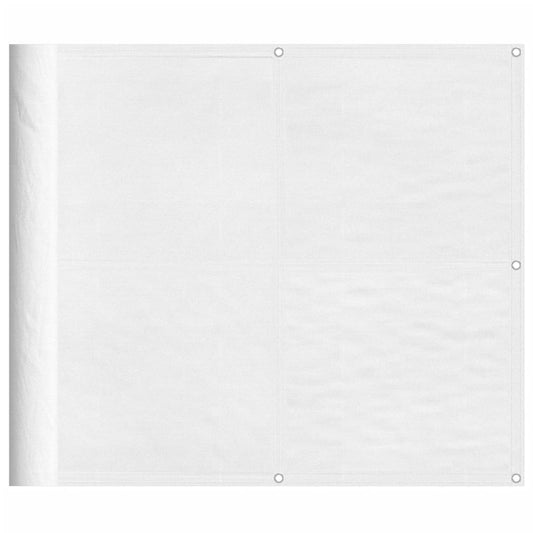 vidaXL Διαχωριστικό Βεράντας Λευκό 90x1000εκ 100% Πολ. Ύφασμα Oxford