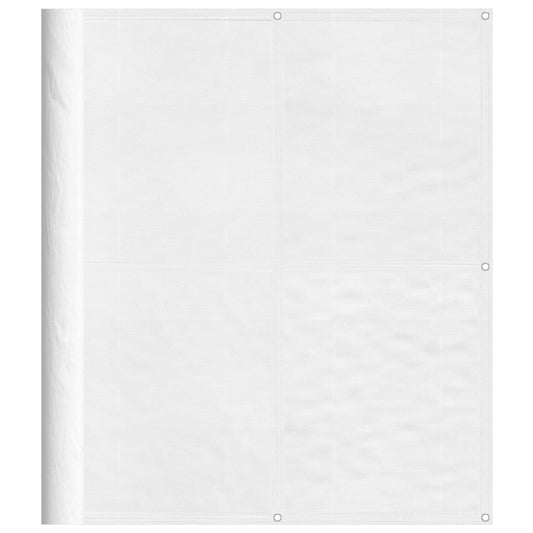 vidaXL Διαχωριστικό Βεράντας Λευκό 120x800εκ 100% Πολ. Ύφασμα Oxford