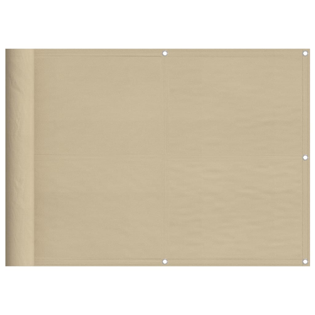 vidaXL Διαχωριστικό Βεράντας Μπεζ 75x800εκ 100% Πολ. Ύφασμα Oxford