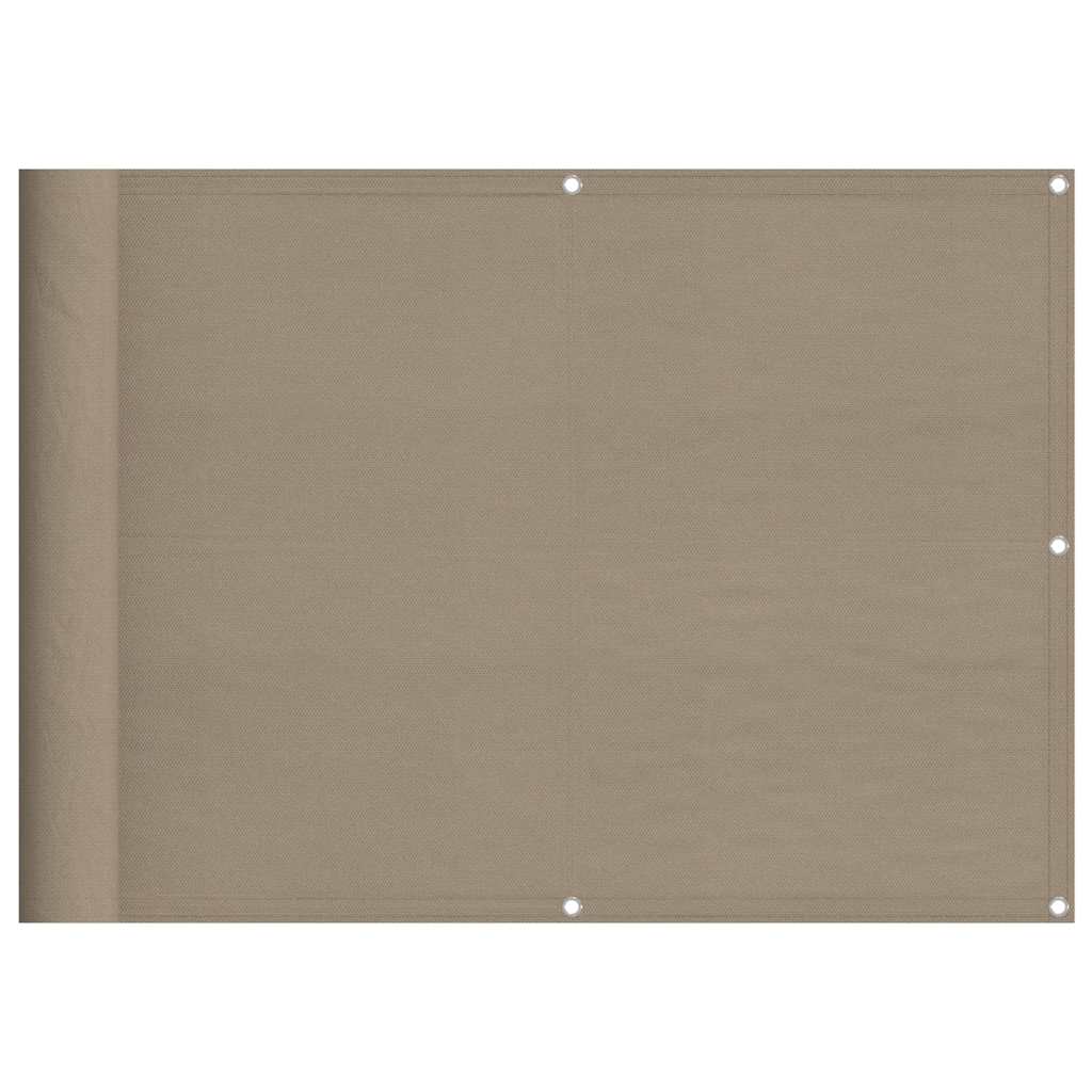vidaXL Διαχωριστικό Βεράντας Taupe 75x700εκ 100% Πολ. Ύφασμα Oxford