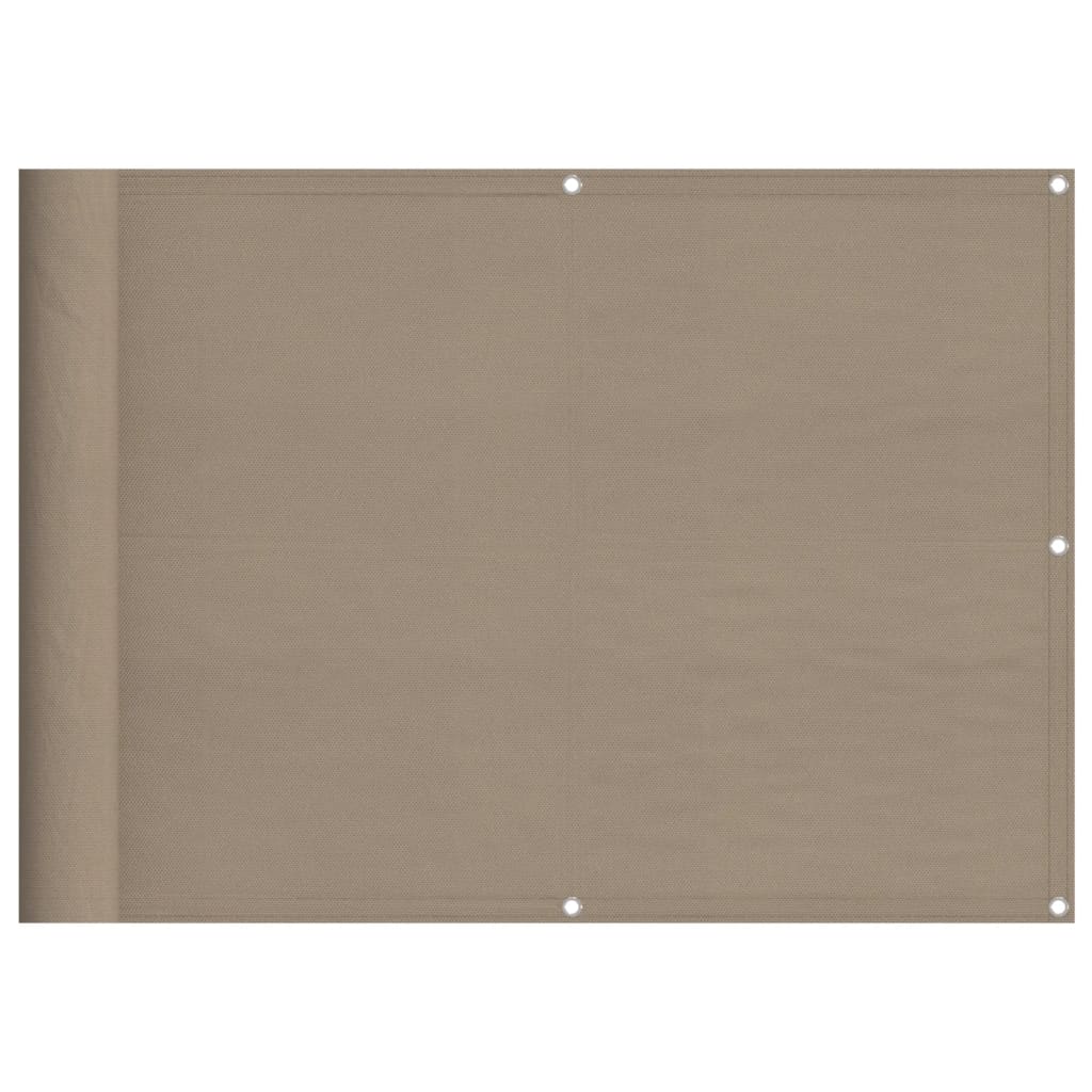 vidaXL Διαχωριστικό Βεράντας Taupe 75x800εκ 100% Πολ. Ύφασμα Oxford