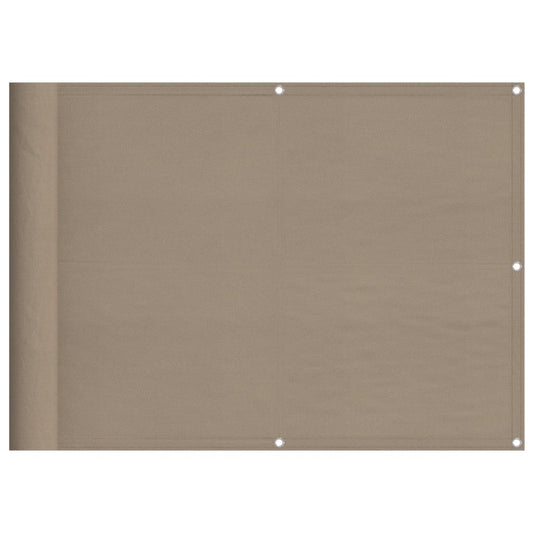 vidaXL Διαχωριστικό Βεράντας Taupe 75x800εκ 100% Πολ. Ύφασμα Oxford