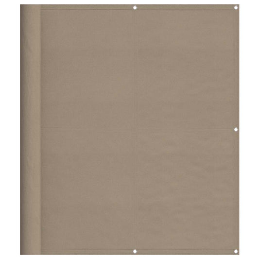vidaXL Διαχωριστικό Βεράντας Taupe 120x700εκ 100% Πολ. Ύφασμα Oxford