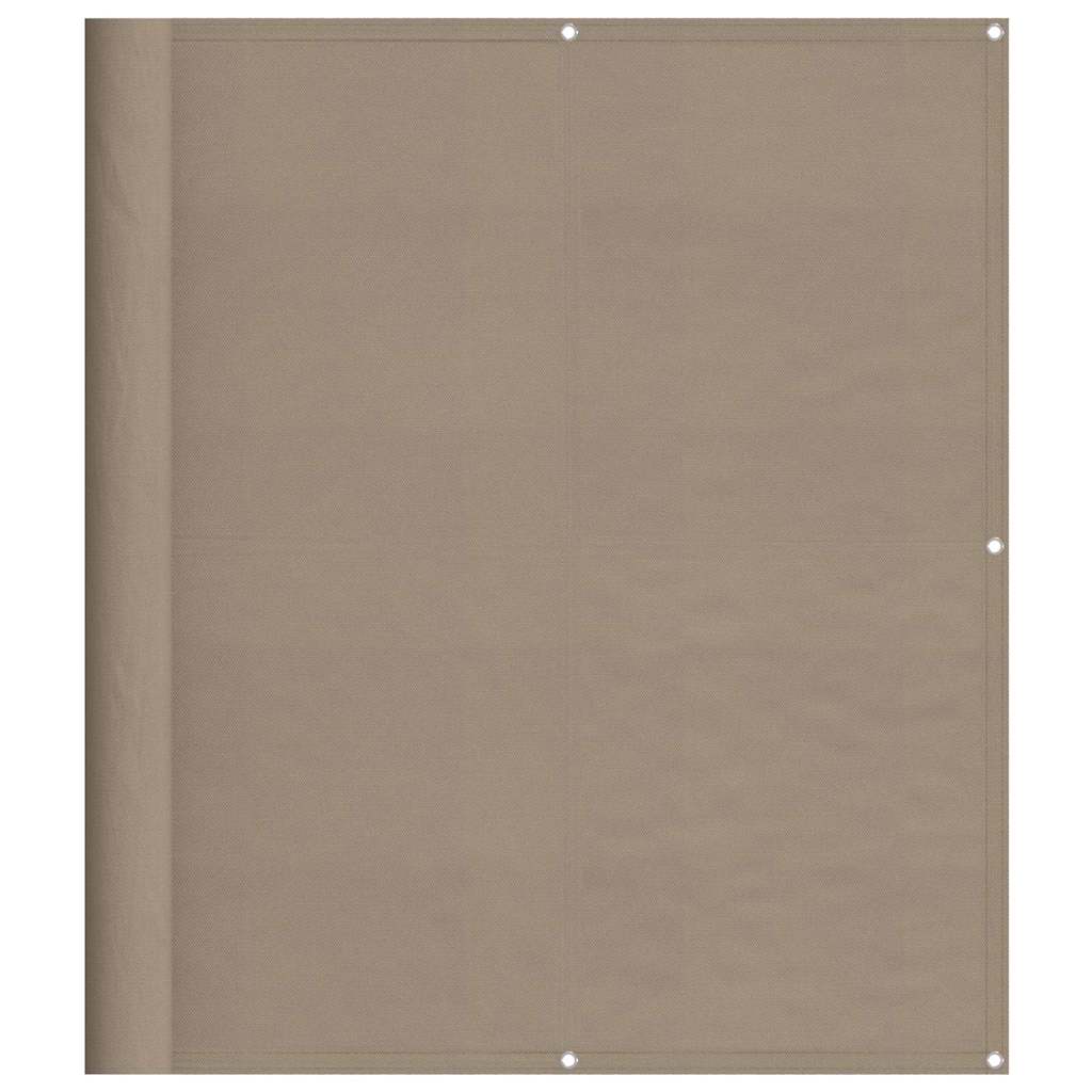 vidaXL Διαχωριστικό Βεράντας Taupe 120x800εκ 100% Πολ. Ύφασμα Oxford