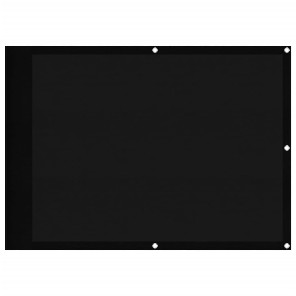 vidaXL Διαχωριστικό Βεράντας Μαύρο 75x700εκ 100% Πολ. Ύφασμα Oxford