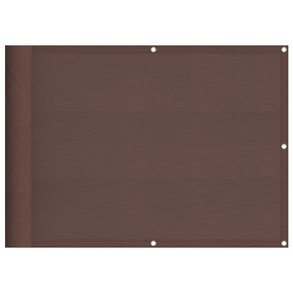 vidaXL Διαχωριστικό Βεράντας Καφέ 75x1000εκ 100% Πολ. Ύφασμα Oxford