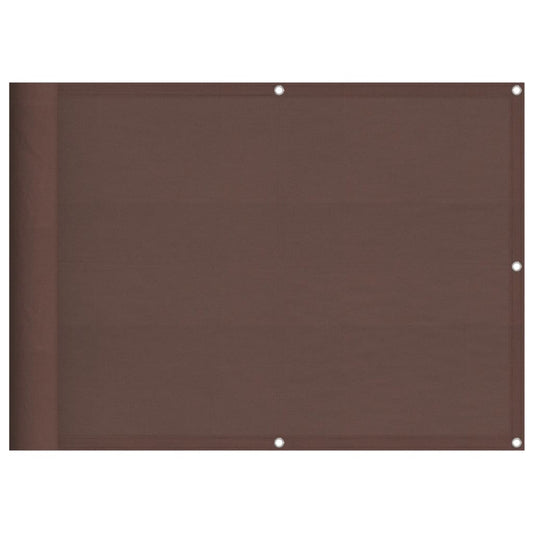 vidaXL Διαχωριστικό Βεράντας Καφέ 75x1000εκ 100% Πολ. Ύφασμα Oxford