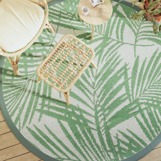 vidaXL Χαλί εξωτερικού χώρου ARAKIL Πράσινο Ø200 cm PP