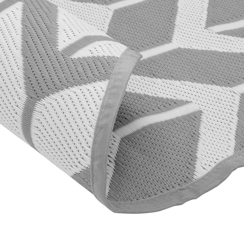 vidaXL Χαλί εξωτερικού χώρου ARAKIL γκρι Ø160 cm PP