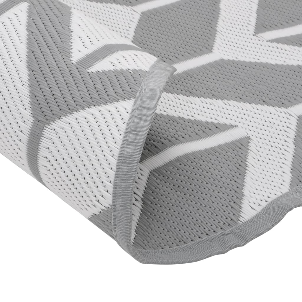 vidaXL Χαλί εξωτερικού χώρου ARAKIL γκρι Ø200 cm PP