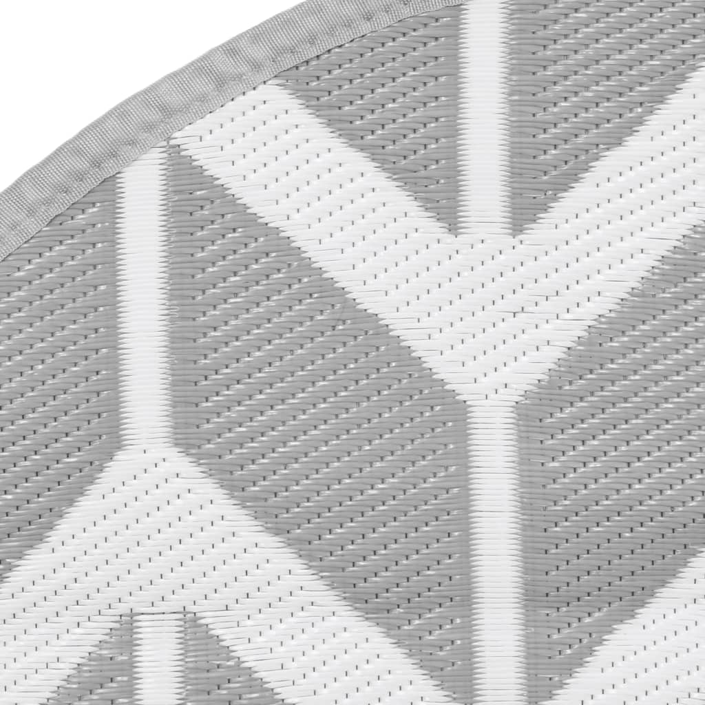 vidaXL Χαλί εξωτερικού χώρου ARAKIL γκρι Ø200 cm PP