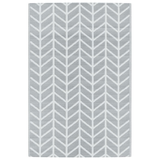vidaXL Χαλί εξωτερικού χώρου ARAKIL γκρι 120x180 cm PP