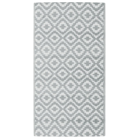 vidaXL Χαλί εξωτερικού χώρου ARAKIL γκρι 80x150 cm PP