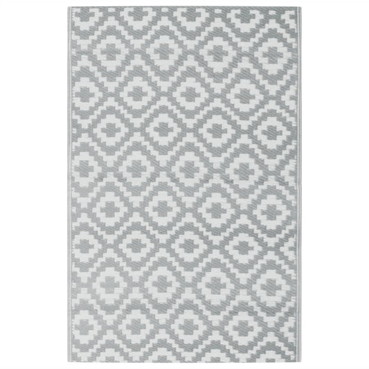 vidaXL Χαλί εξωτερικού χώρου ARAKIL γκρι 190x290 cm PP