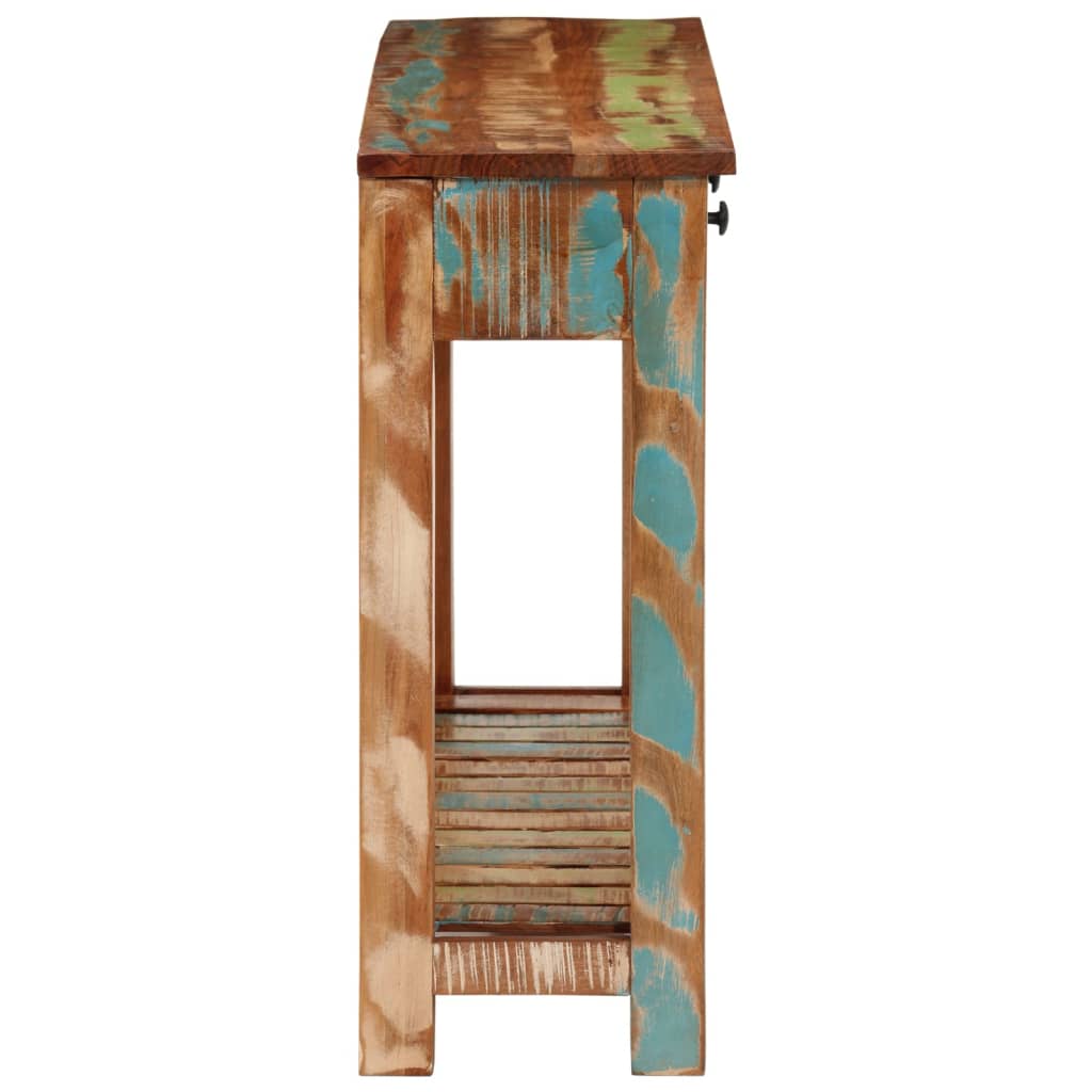 vidaXL Τραπέζι Κονσόλα 110 x 30 x 76 εκ. από Μασίφ Ανακυκλωμένο Ξύλο