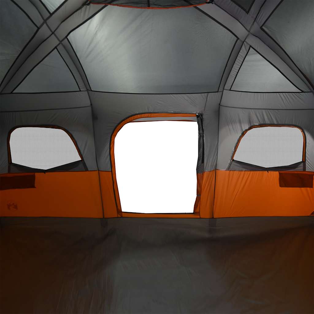 vidaXL Σκηνή Οικογενειακή 9 Ατόμων Αδιάβροχη Γκρι