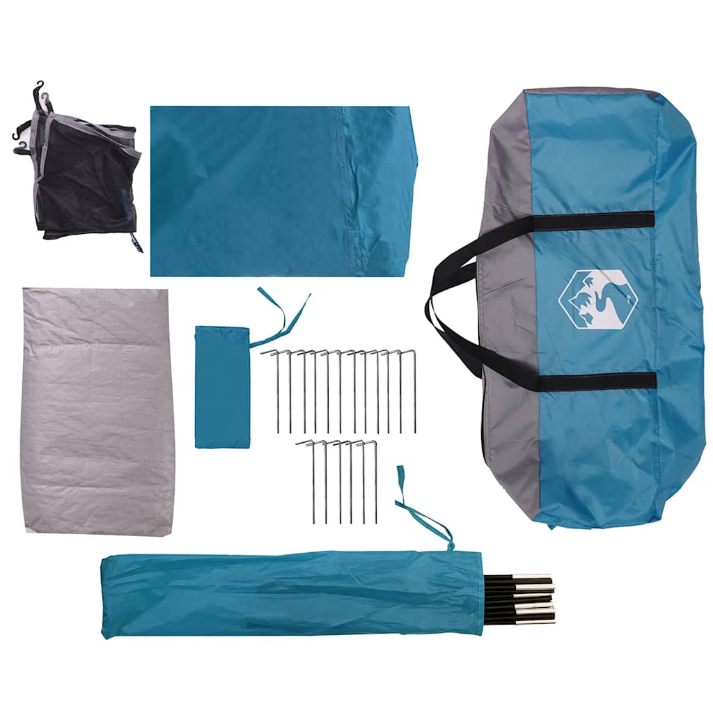 vidaXL Σκηνή Οικογένειας 9 Ατόμων Αδιάβροχη Μπλε