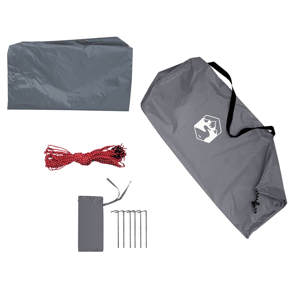 vidaXL Μουσαμάς Κάμπινγκ Αδιάβροχος Γκρι/Πορτοκαλί 500x294 εκ.