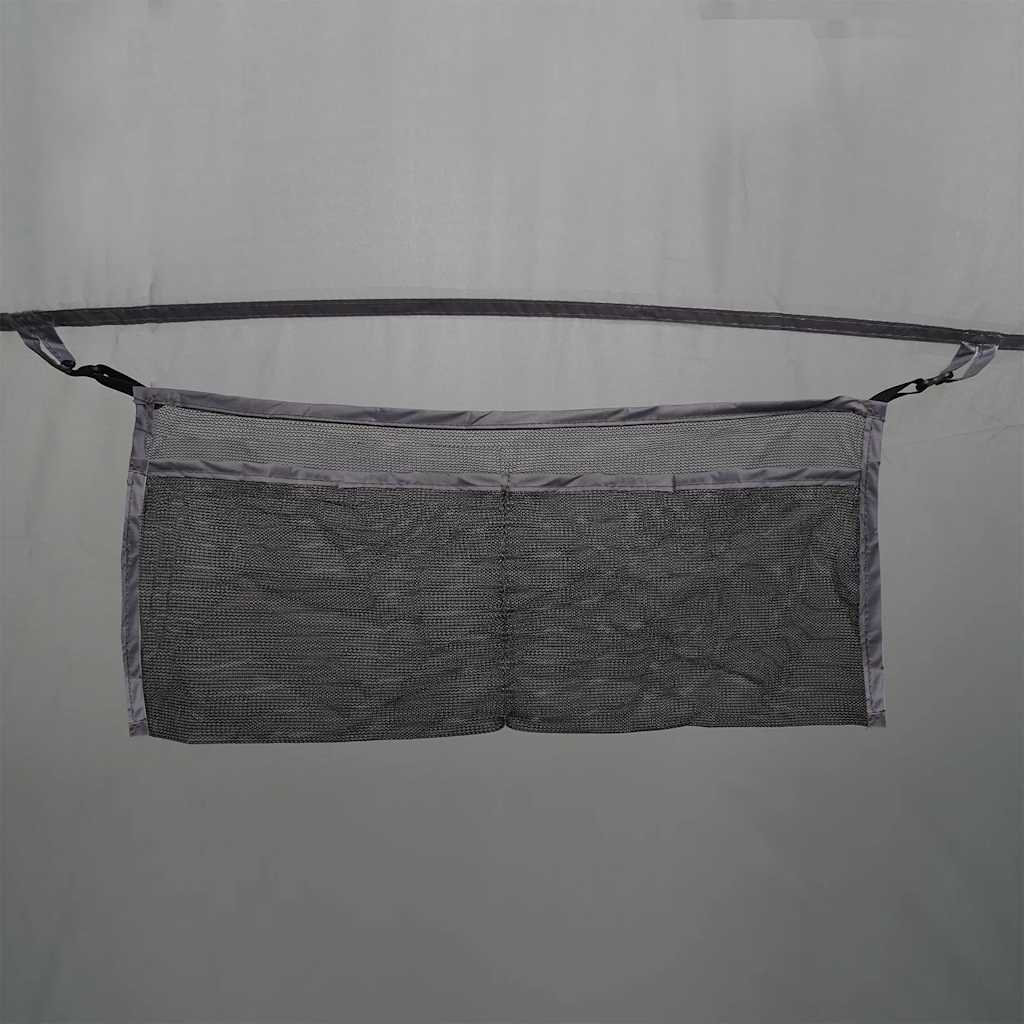 vidaXL Σκηνή Κάμπινγκ Tipi 7 Ατόμων Αδιάβροχη Γκρι/Πορτοκαλί