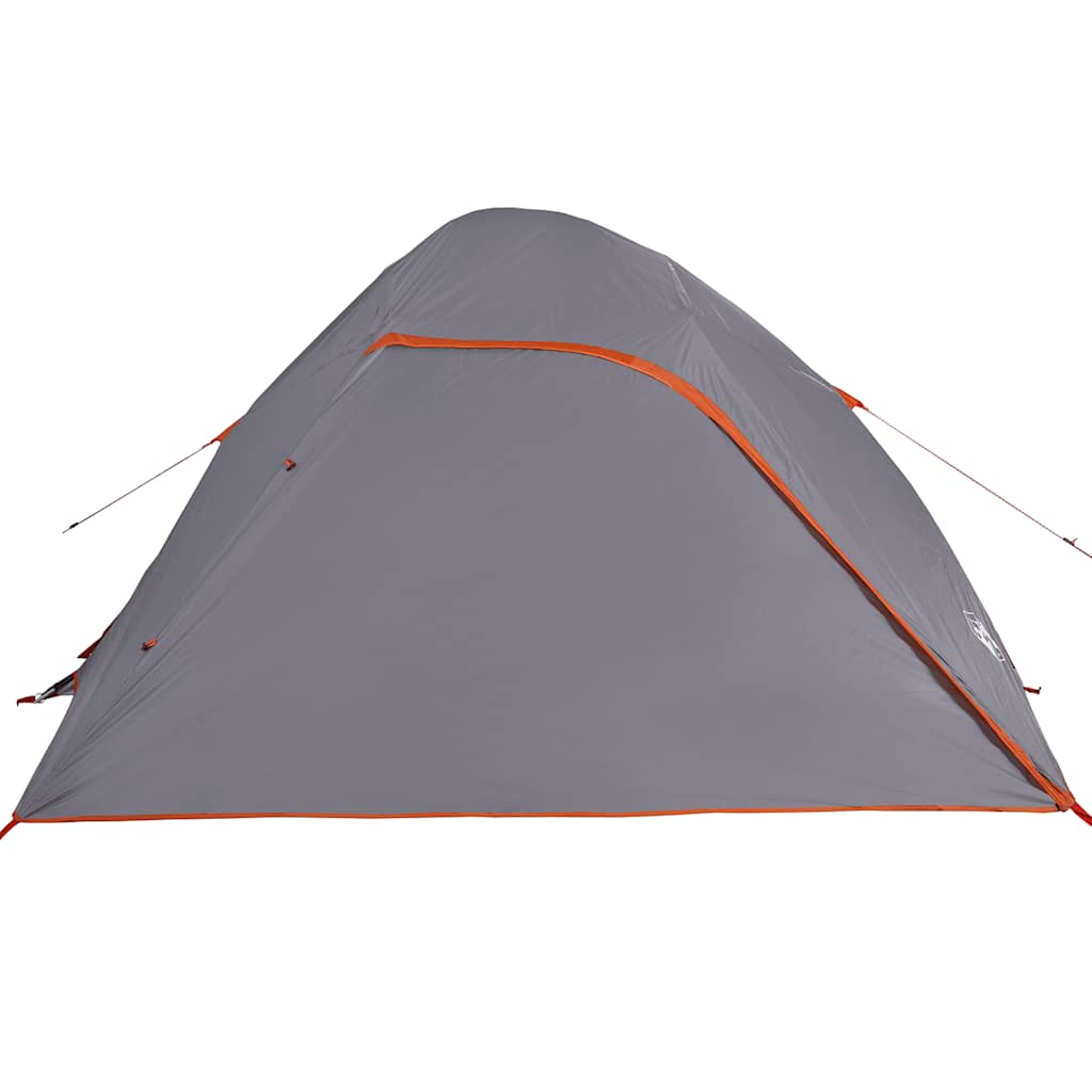 vidaXL Σκηνή Κάμπινγκ 4 Ατόμων Αδιάβροχη Γκρι