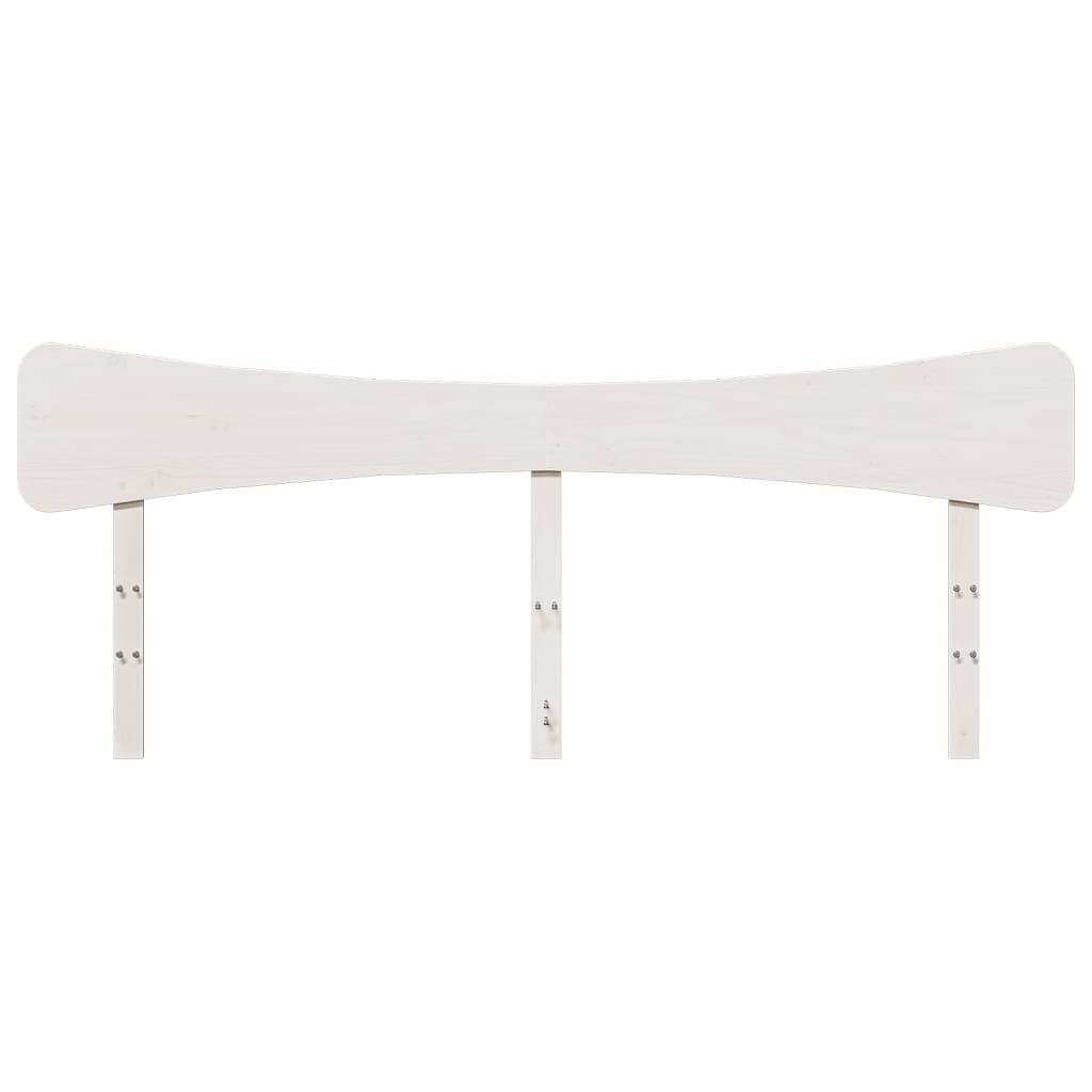 vidaXL Κεφαλάρι Λευκό 200 εκ. από Μασίφ Ξύλο Πεύκου