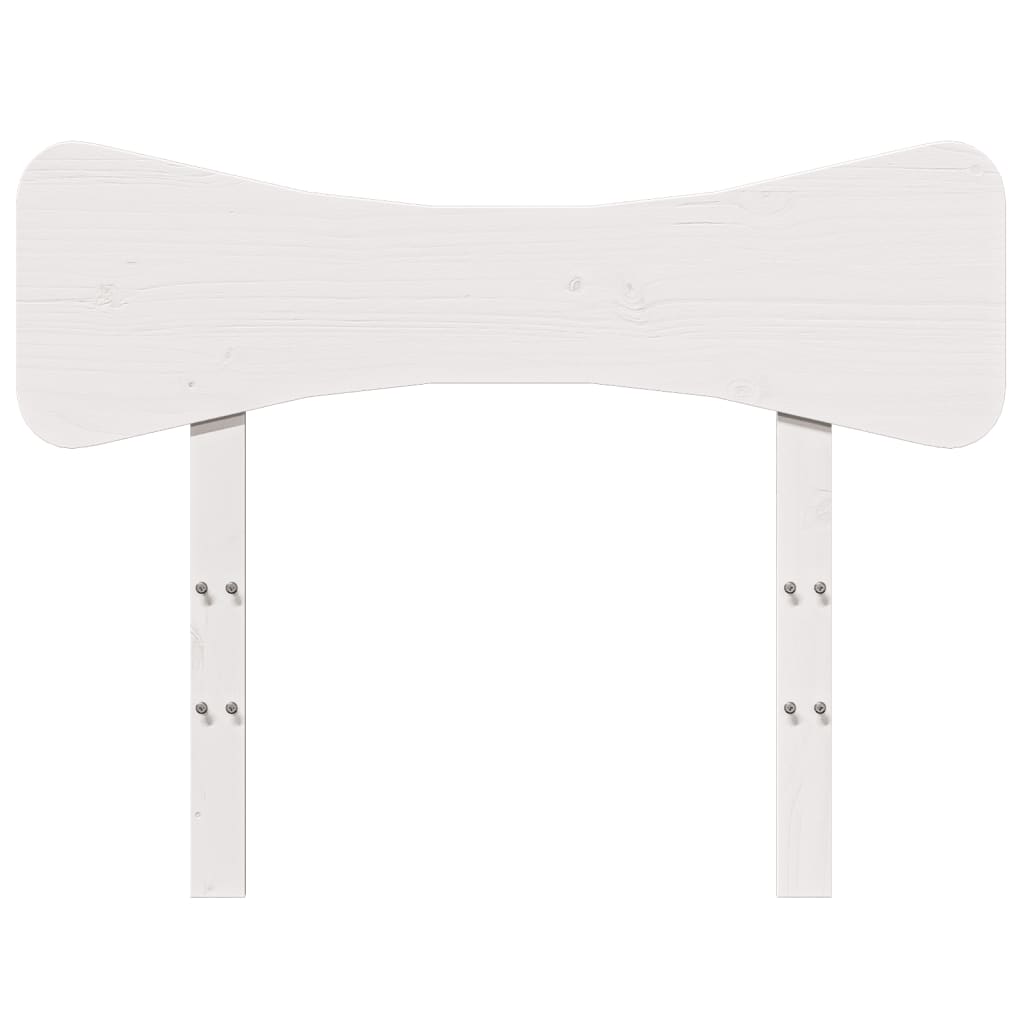 vidaXL Κεφαλάρι Λευκό 75 εκ. από Μασίφ Ξύλο Πεύκου